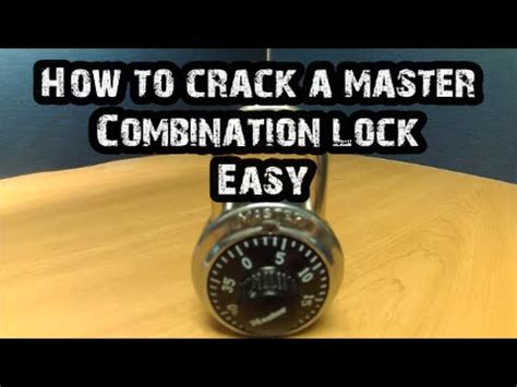 how to crack a combination lock|How to Crack a Master Lock Combination In 10 Steps.